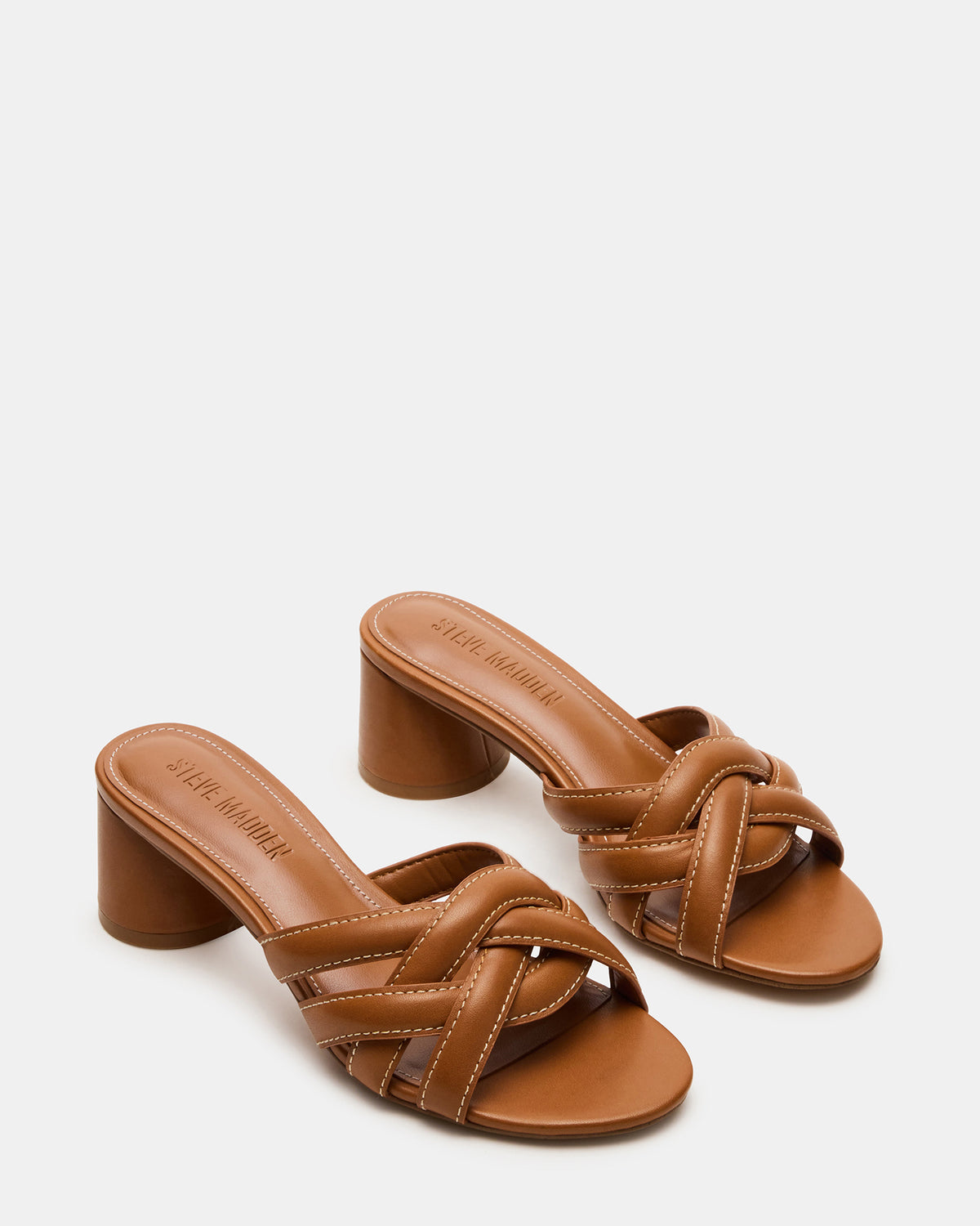 MARANO Tan Leather Women's Mule Block Heel | Steve Madden near me