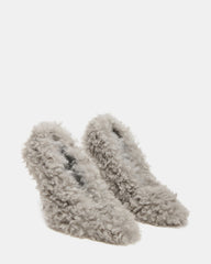 ACHILLES Light Blue Pointed-Toe Faux Fur Stiletto Women's Heel | Steve Madden for Sale
