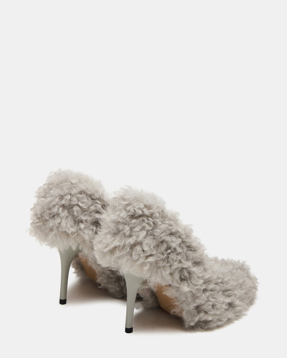 ACHILLES Light Blue Pointed-Toe Faux Fur Stiletto Women's Heel | Steve Madden for Sale