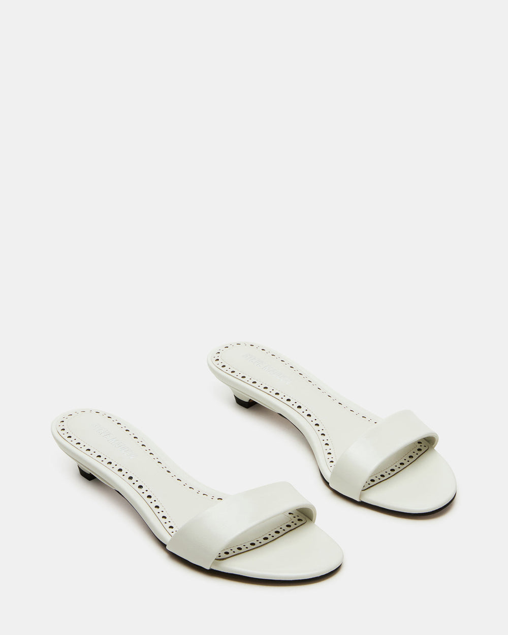 BERRY White Women's Mule Kitten Heel | Steve Madden for Sale