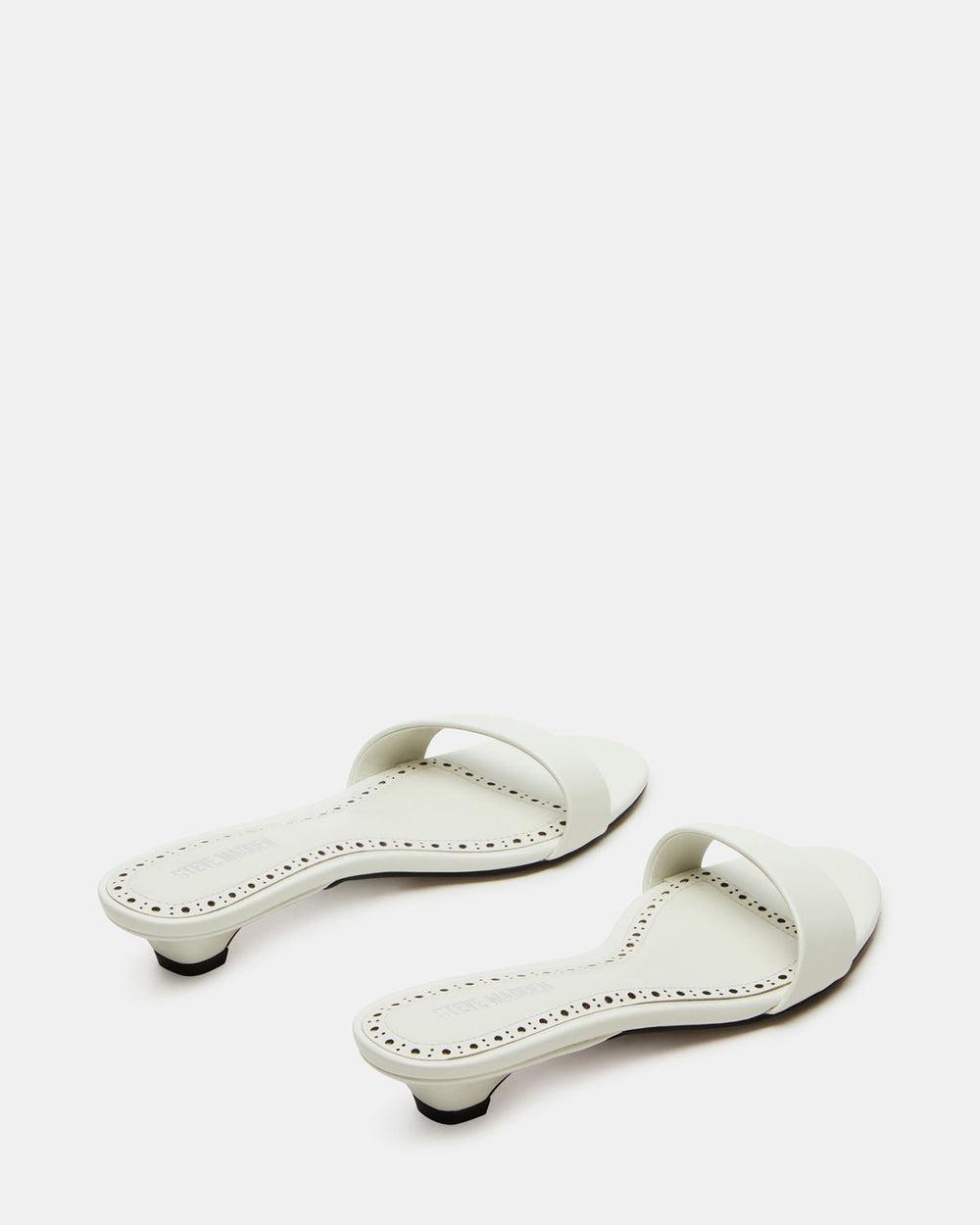 BERRY White Women's Mule Kitten Heel | Steve Madden for Sale
