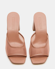 MADAME Mocha Square-Toe Mesh Mule Women's Heel | Steve Madden outlet