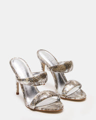 SATURN Snake Stiletto Mule Women's Heel | Steve Madden Sale