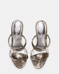 SATURN Snake Stiletto Mule Women's Heel | Steve Madden Sale