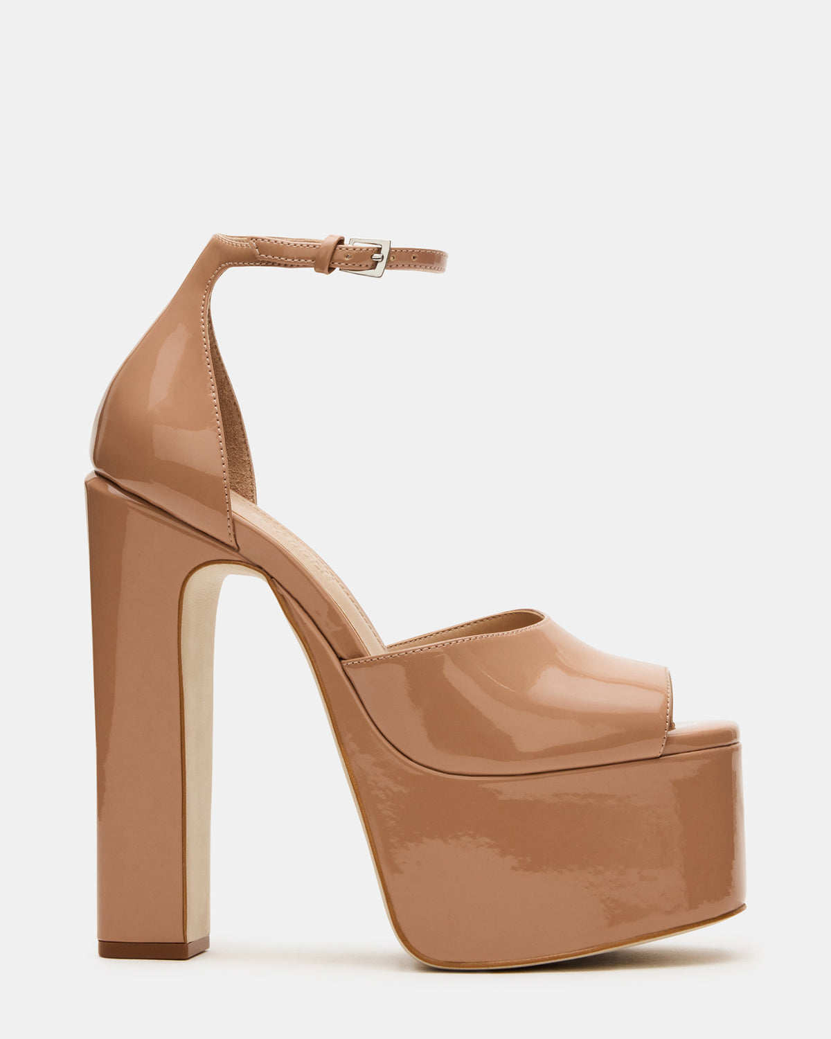 NIGHTFALL Blush Patent Women's Platform Blcok Heel | Steve Madden on Sale