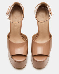 NIGHTFALL Blush Patent Women's Platform Blcok Heel | Steve Madden on Sale