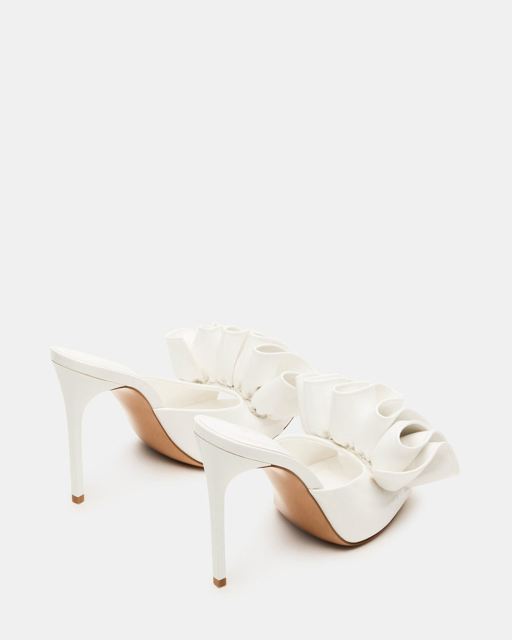 AFFINITY White Patent Pointed-Toe Stiletto Mule Women's Heel | Steve Madden near me