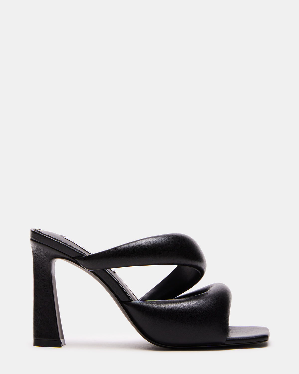 KLOSS Black Tubular Square Toe Mule | Women's Heels | Steve Madden discount