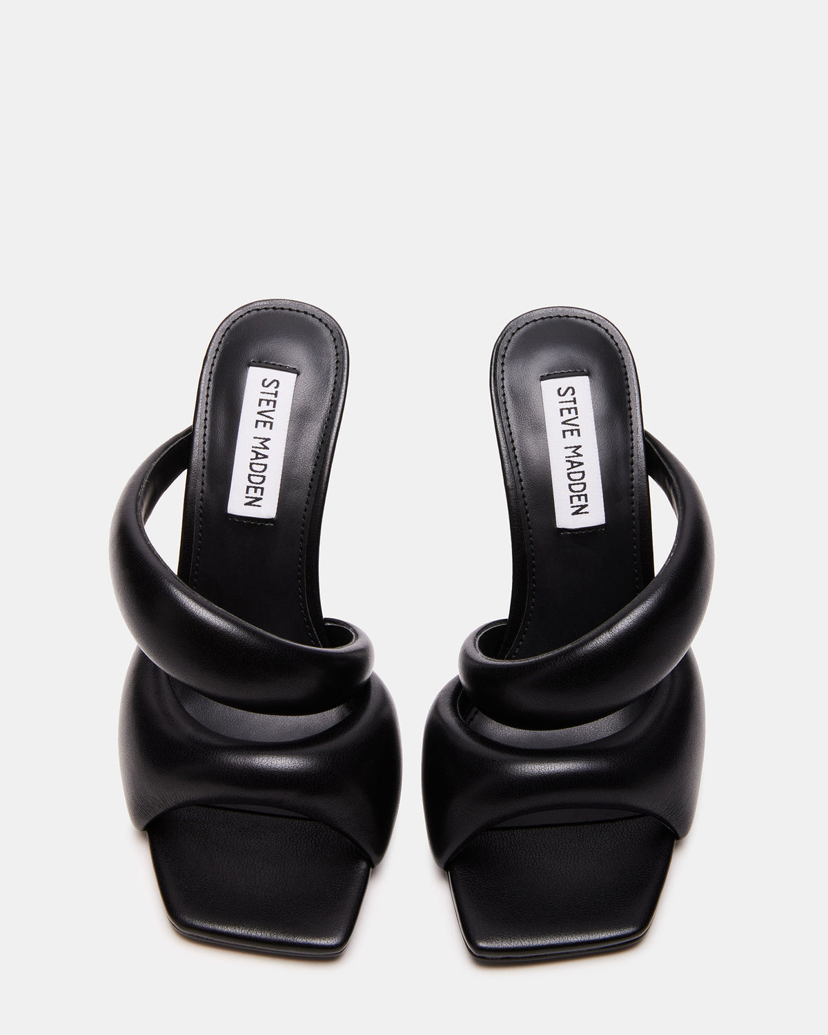 KLOSS Black Tubular Square Toe Mule | Women's Heels | Steve Madden discount
