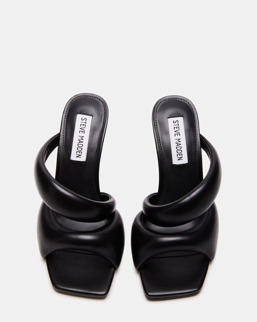 KLOSS Black Tubular Square Toe Mule | Women's Heels | Steve Madden discount