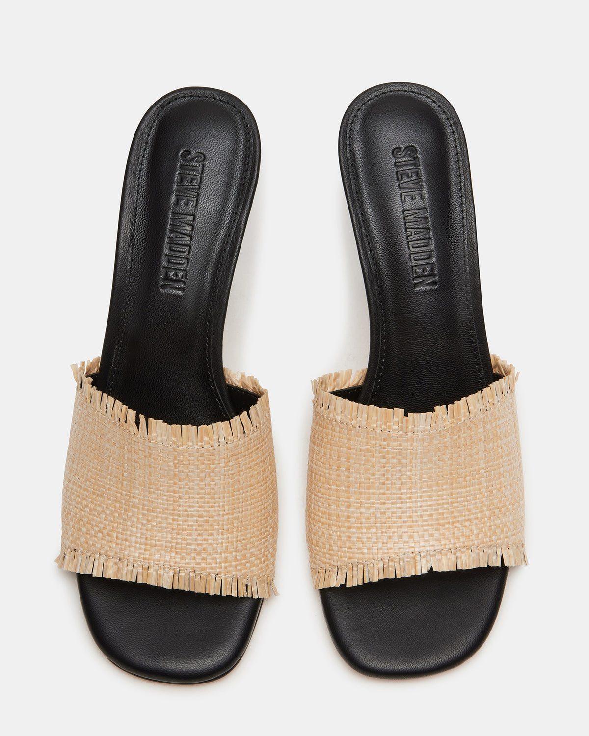 CRESCENT Raffia Square Toe Mule Heel | Women's Heels | Steve Madden for Sale