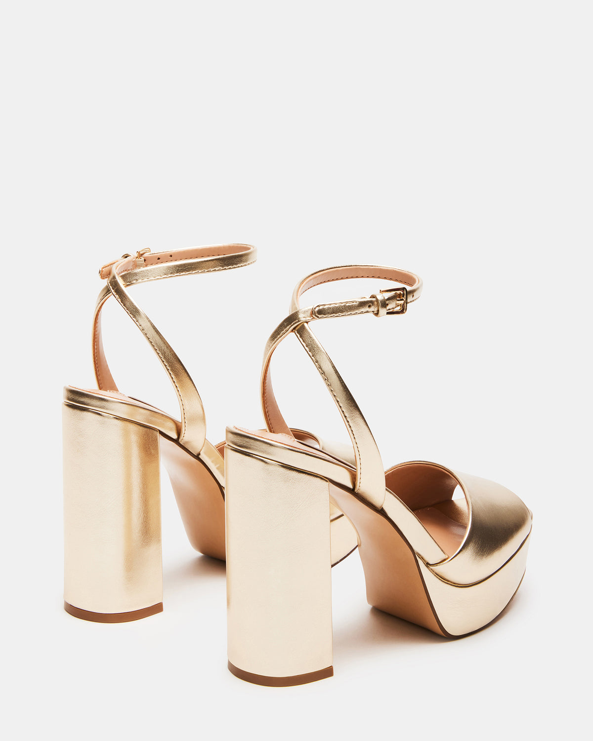 LOURDES Champagne Platform Heel | Women's Heels | Steve Madden on Sale