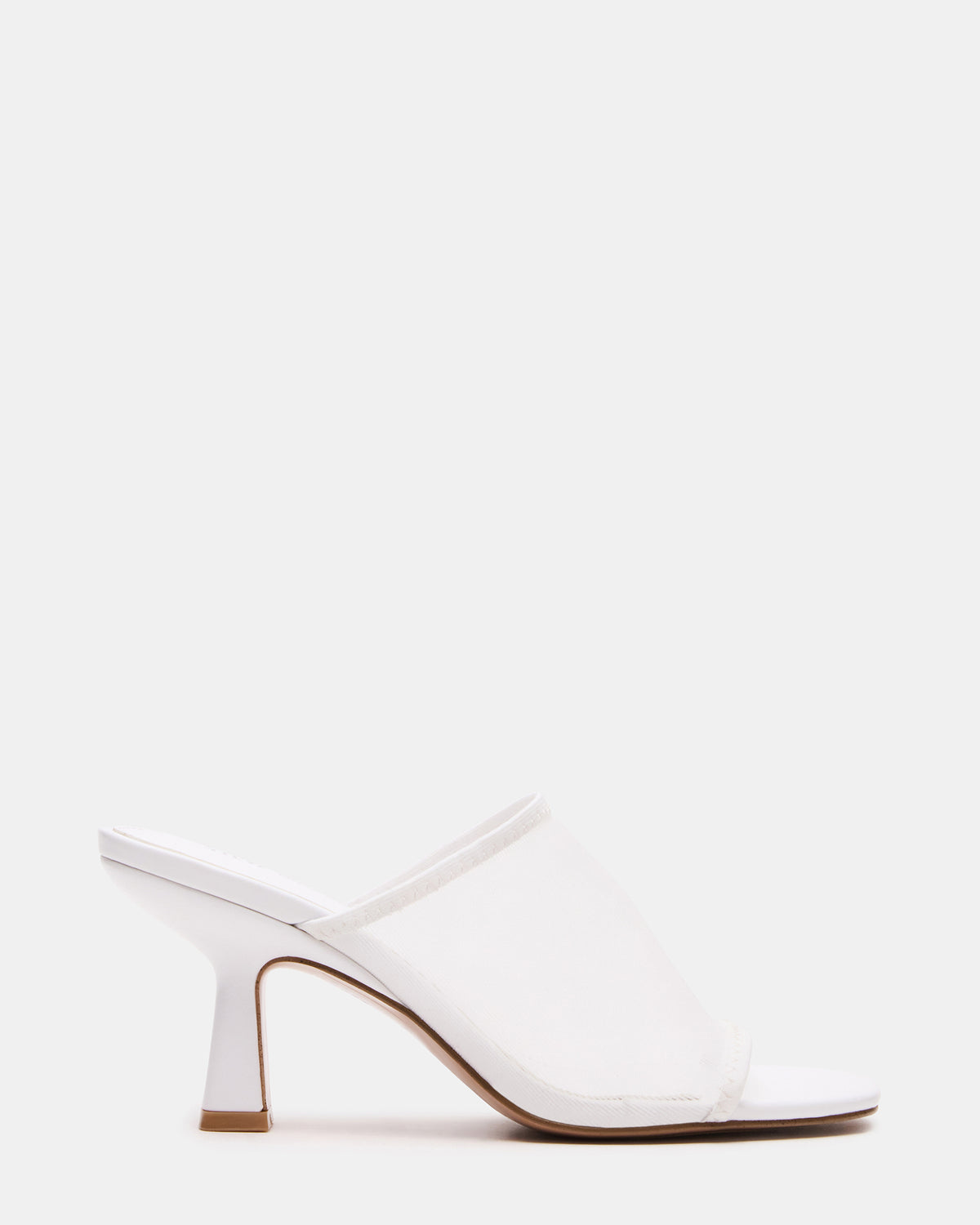 GLEAM White Women's Square-Toe Mule Heel | Steve Madden US
