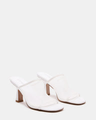 GLEAM White Women's Square-Toe Mule Heel | Steve Madden US