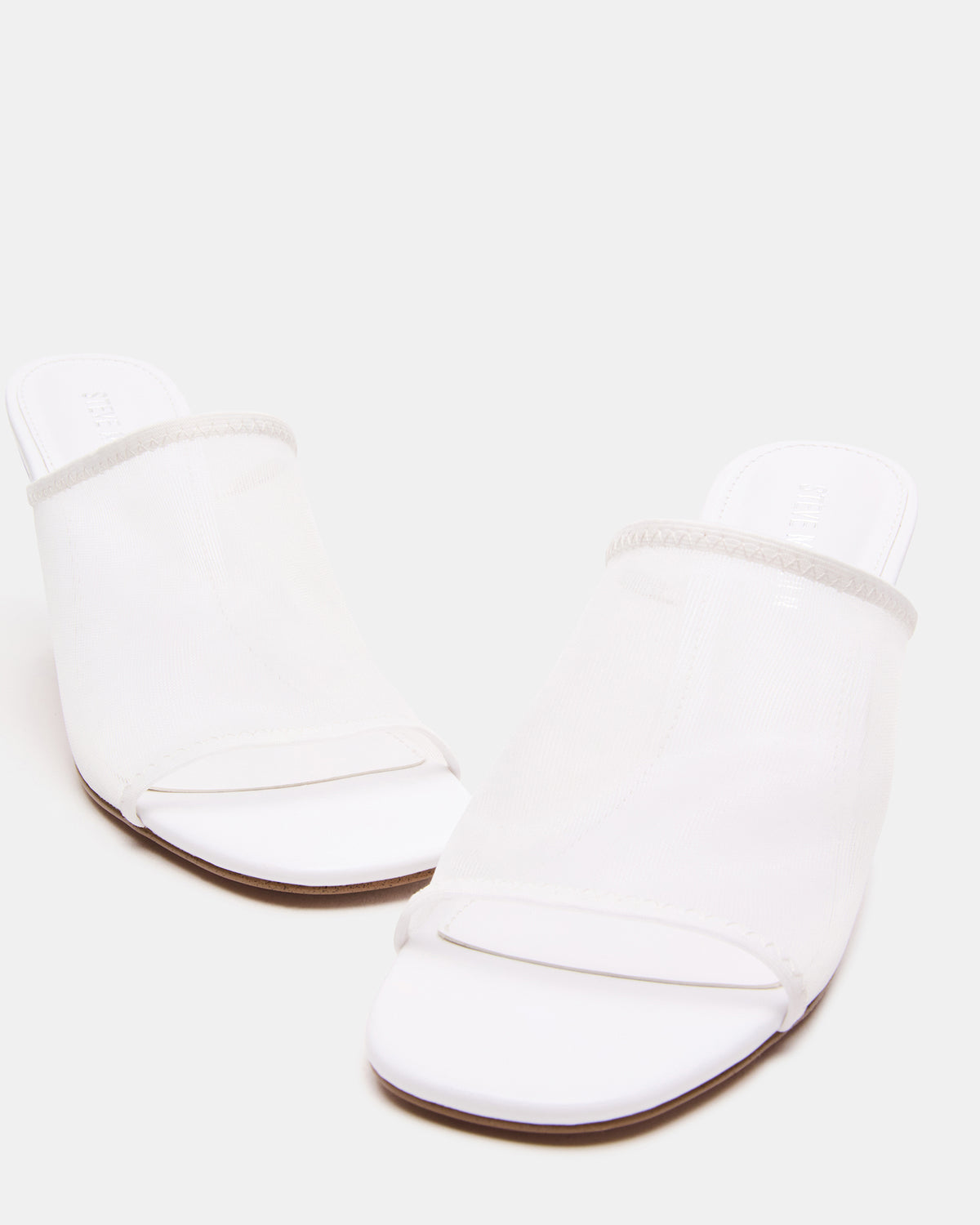 GLEAM White Women's Square-Toe Mule Heel | Steve Madden US