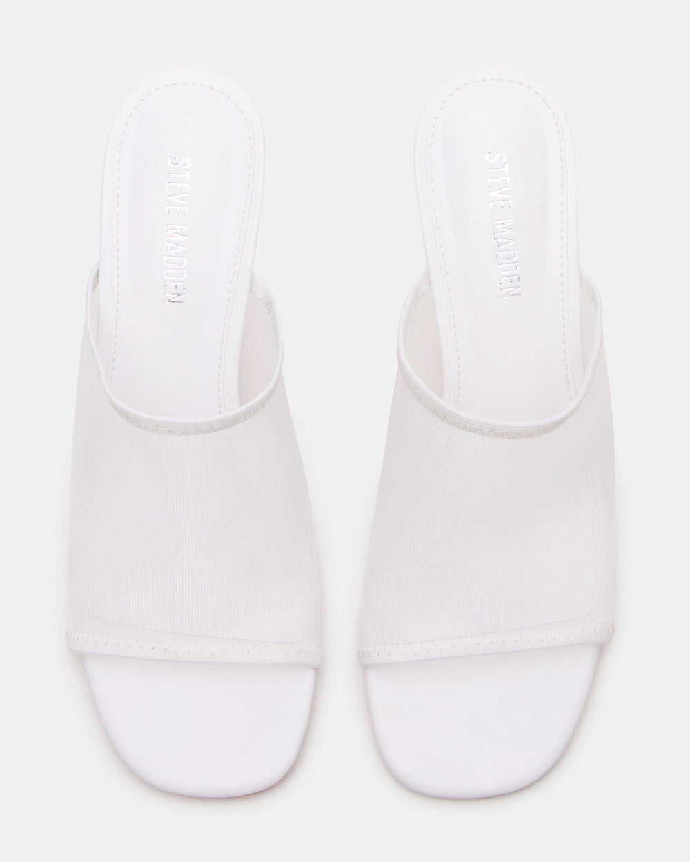 GLEAM White Women's Square-Toe Mule Heel | Steve Madden US