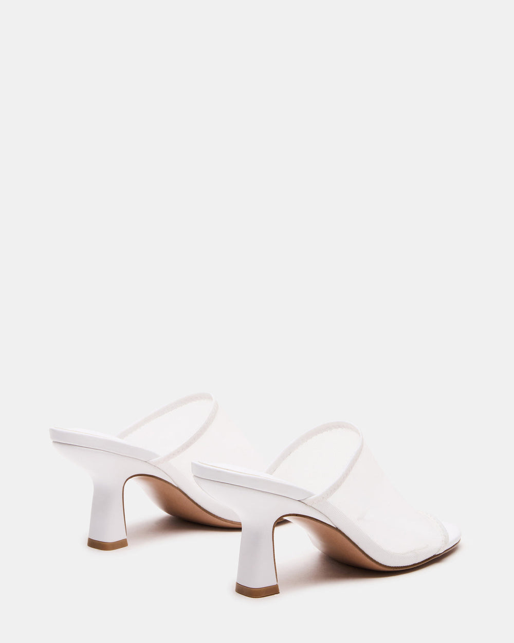 GLEAM White Women's Square-Toe Mule Heel | Steve Madden US