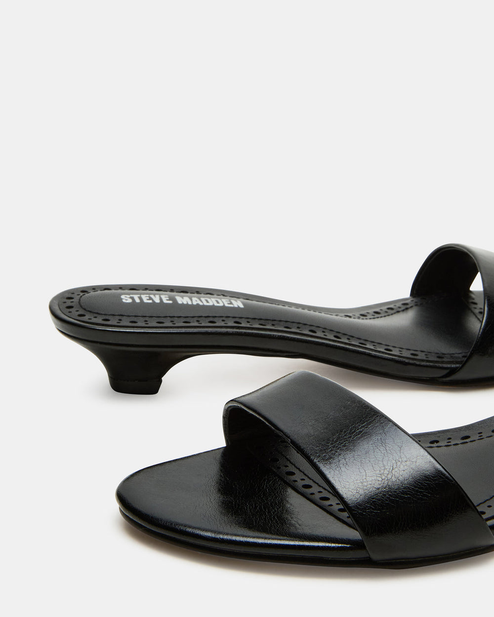 BERRY Black Women's Mule Kitten Heel | Steve Madden for Sale