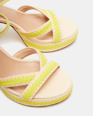 MIMOSA Yellow Women's Platform Block Heel | Steve Madden Sale