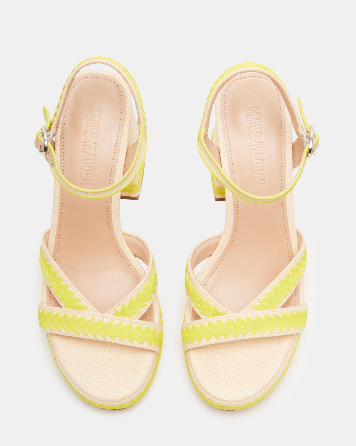 MIMOSA Yellow Women's Platform Block Heel | Steve Madden Sale