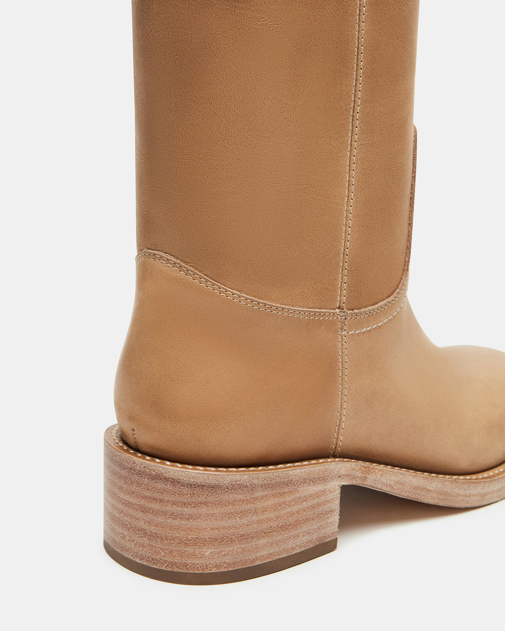 RIGGS Banana Leather Square-Toe Women's Boot | Steve Madden on Sale