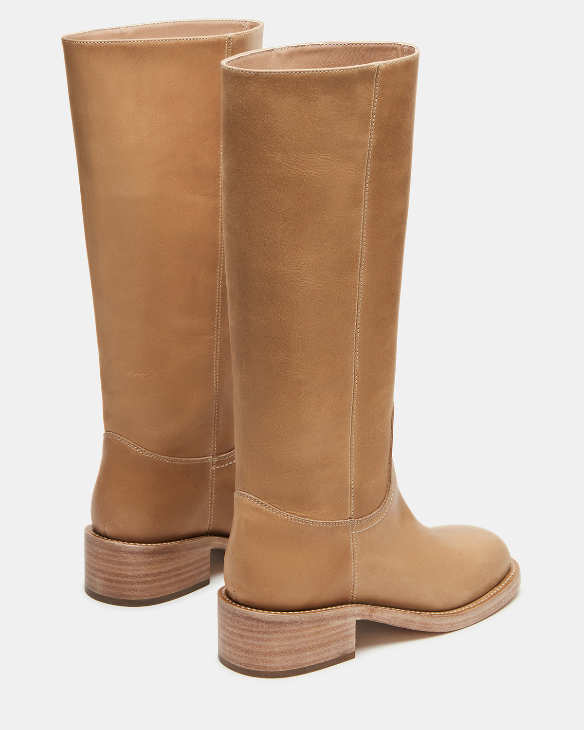 RIGGS Banana Leather Square-Toe Women's Boot | Steve Madden on Sale