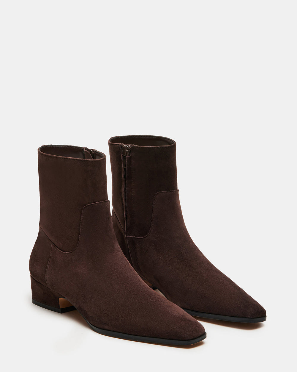 DUSTY Chocolate Brown Suede Women's Ankle Boot | Steve Madden online