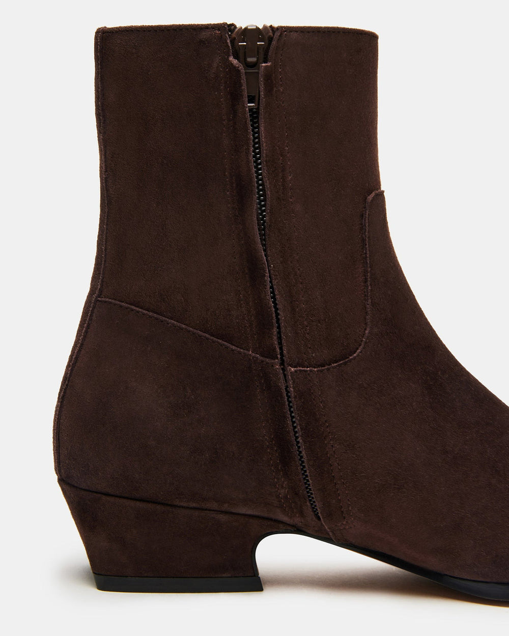 DUSTY Chocolate Brown Suede Women's Ankle Boot | Steve Madden online