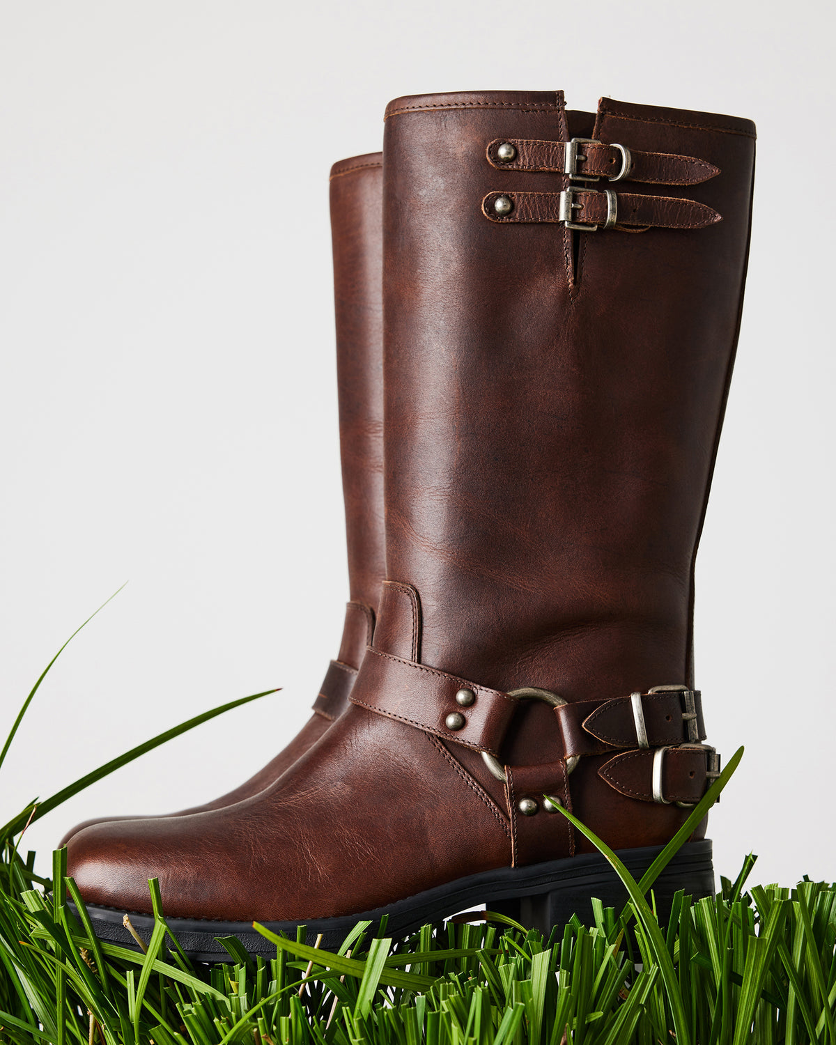 ASTOR Brown Leather Knee-High Boot | Women's Boots | Steve Madden US