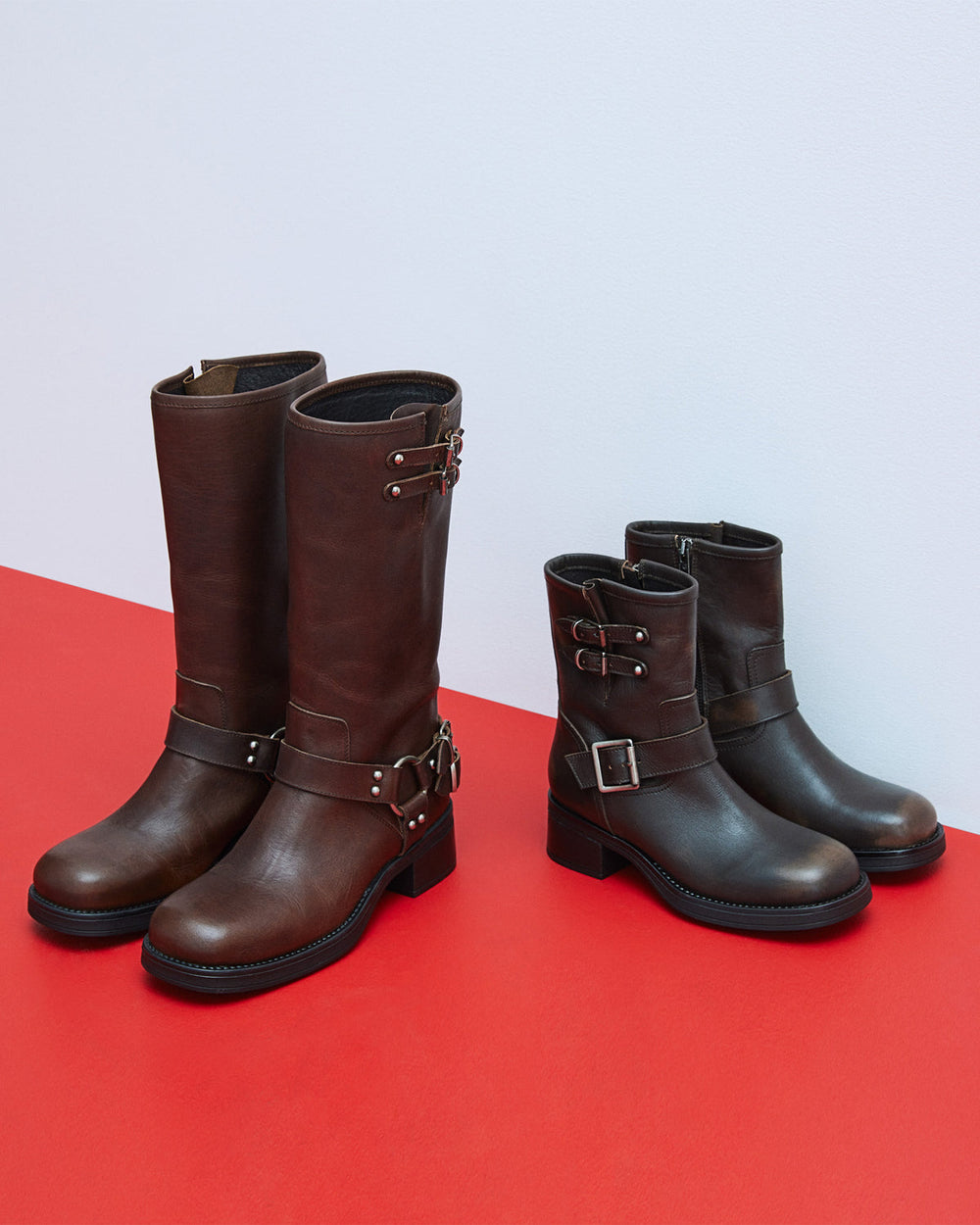 ASTOR Brown Leather Knee-High Boot | Women's Boots | Steve Madden US