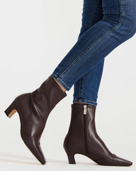 JETER Brown Square-Toe Women's Ankle Boot | Steve Madden outlet