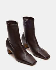 JETER Brown Square-Toe Women's Ankle Boot | Steve Madden outlet