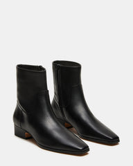 DUSTY Black Leather Women's Ankle Boot | Steve Madden Sale