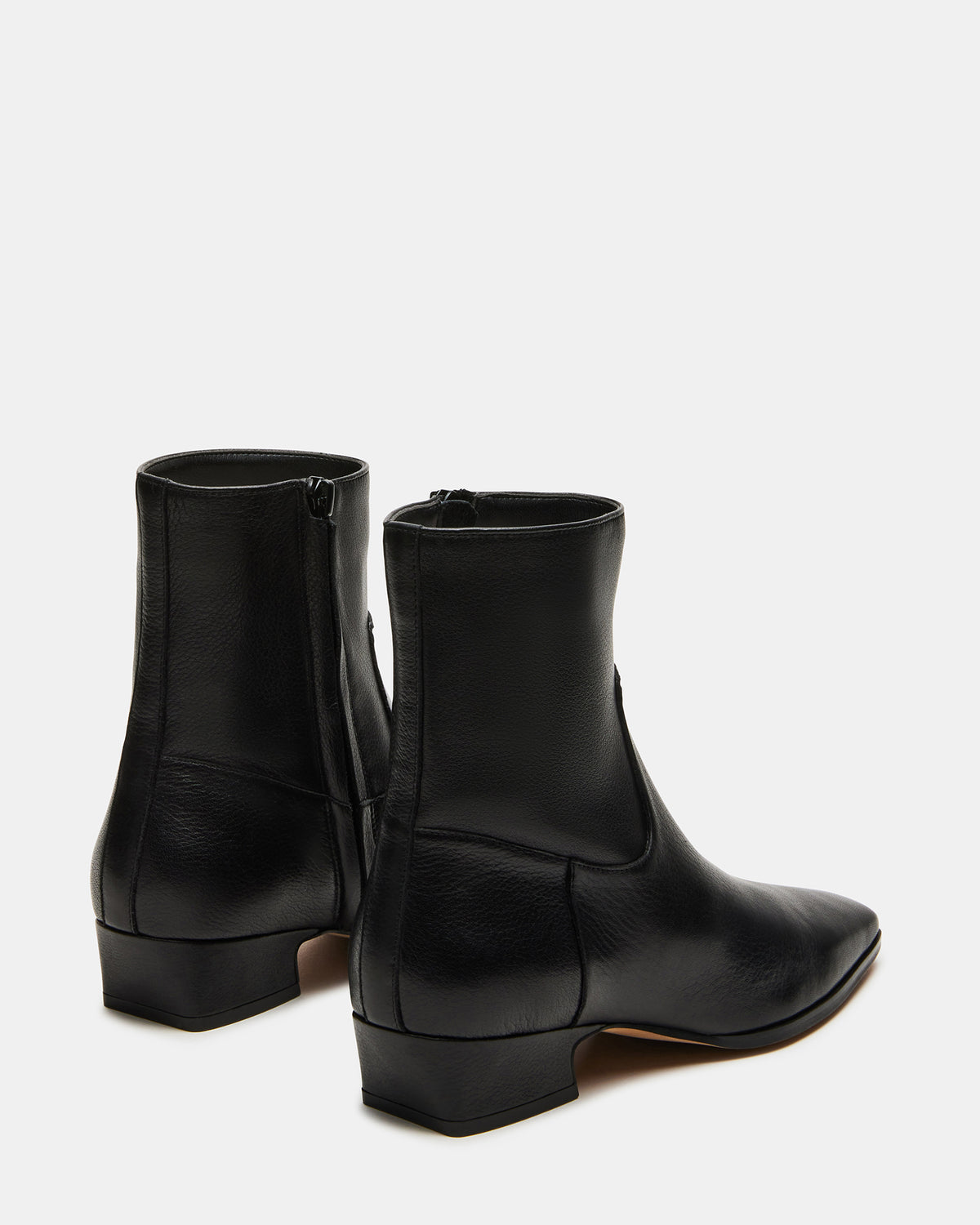 DUSTY Black Leather Women's Ankle Boot | Steve Madden Sale