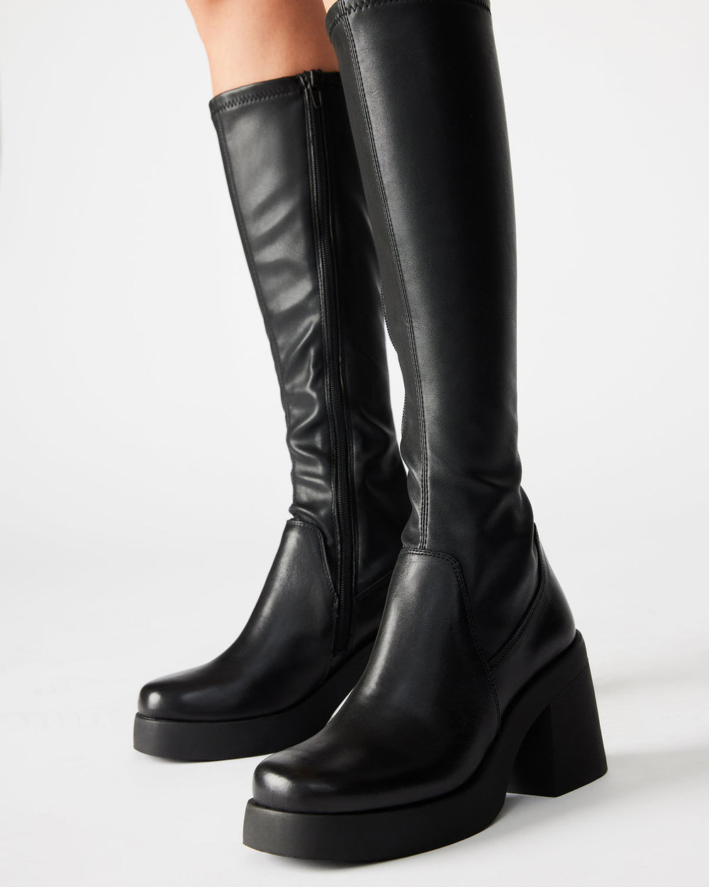 BERKLEIGH Black Women's Knee High Boot | Steve Madden discount