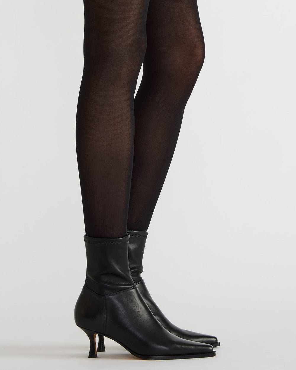 STASIA Black Pointed-Toe Kitten Heel Women's Ankle Boot | Steve Madden on Sale