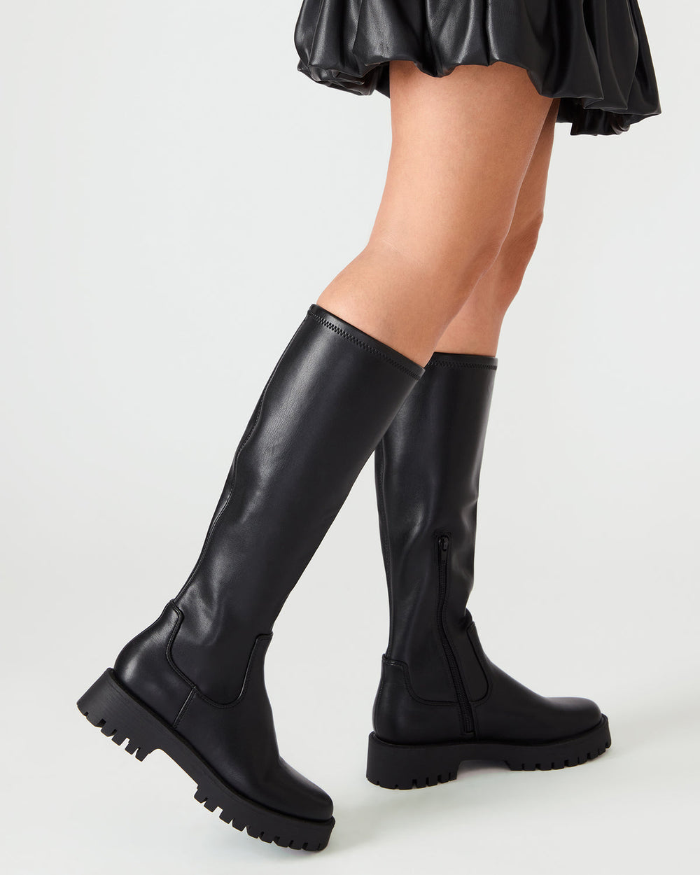 LABELLE Black Knee-High Lug Platform Women's Boot | Steve Madden near me