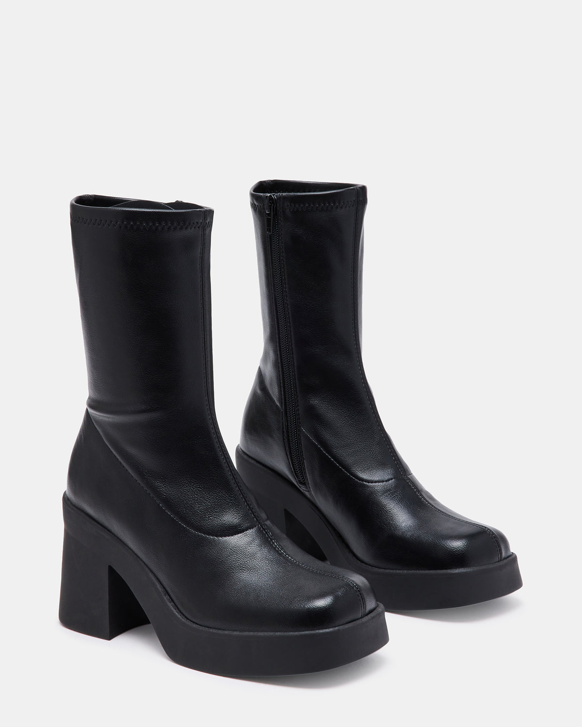 KLAYTON Black Platform Ankle Boot | Women's Booties | Steve Madden discount