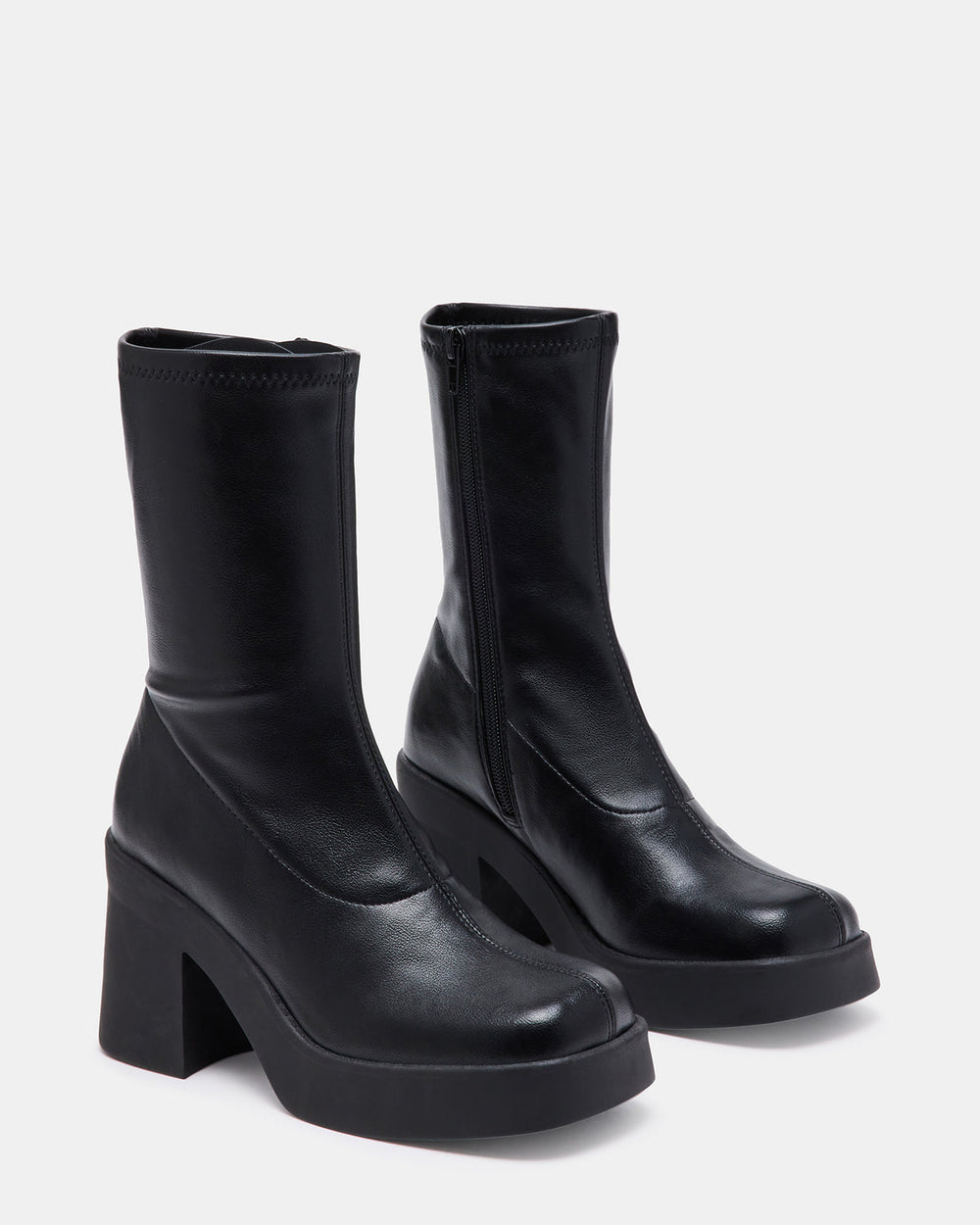 KLAYTON Black Platform Ankle Boot | Women's Booties | Steve Madden discount