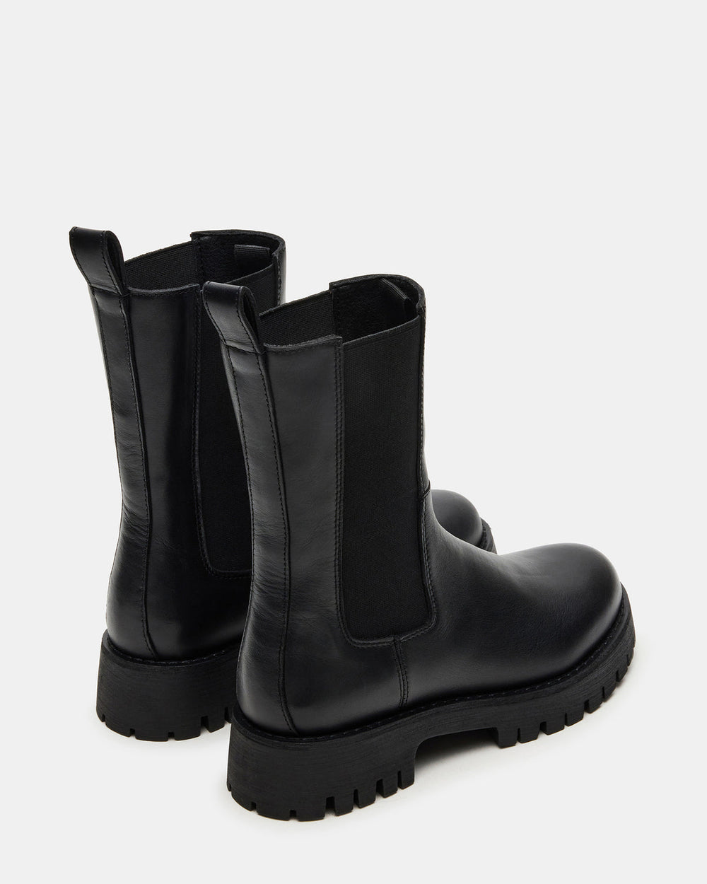 LOWA Black Leather Lug Chelsea Platform Women's Ankle Boot | Steve Madden outlet
