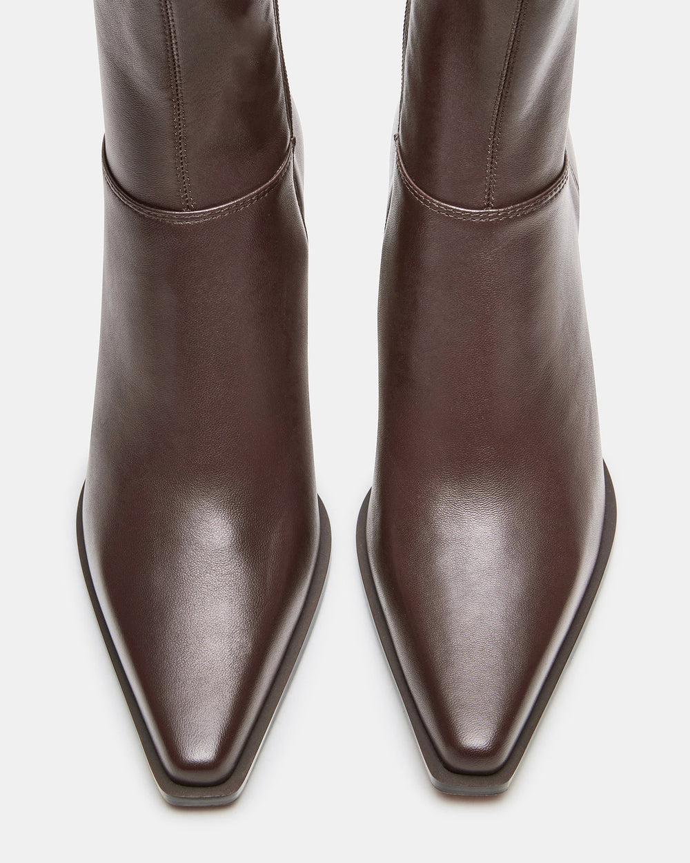 STASIA Brown Pointed-Toe Kitten Heel Women's Ankle Boot | Steve Madden for Sale
