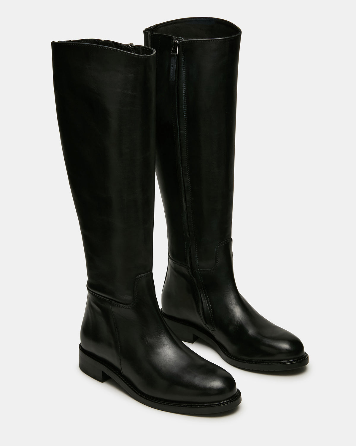 BELMONT Black Leather Knee-High Women's Riding Boot | Steve Madden near me