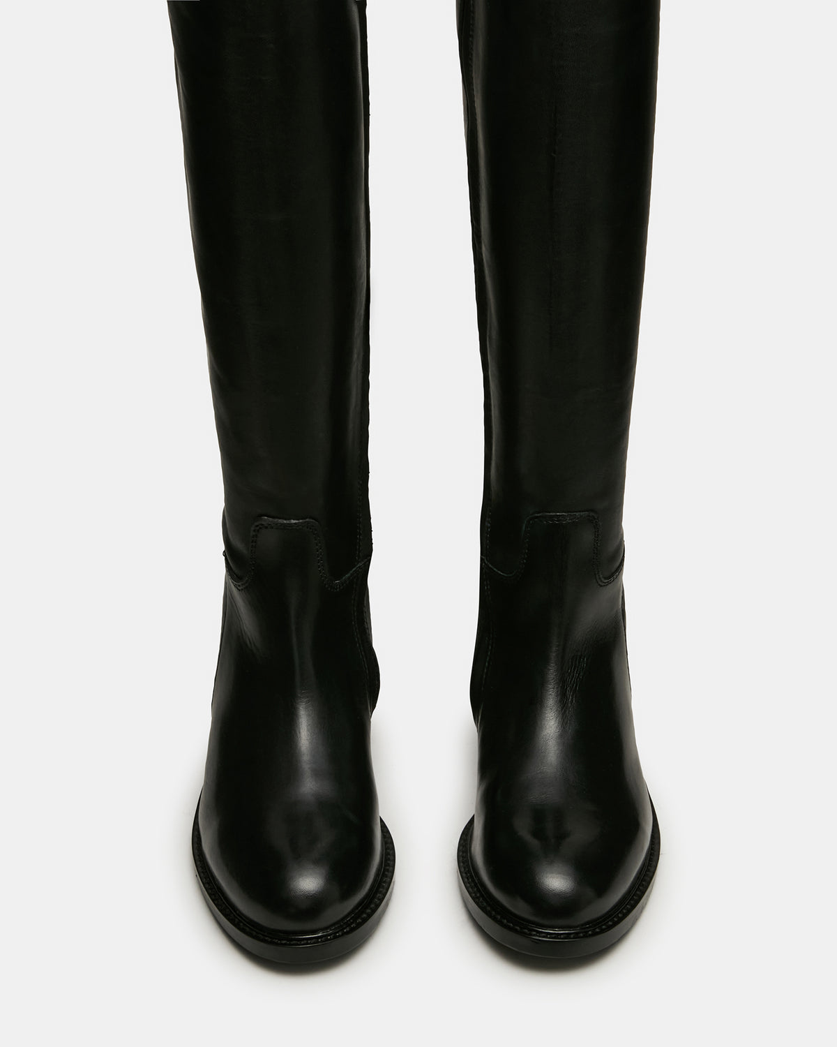 BELMONT Black Leather Knee-High Women's Riding Boot | Steve Madden near me