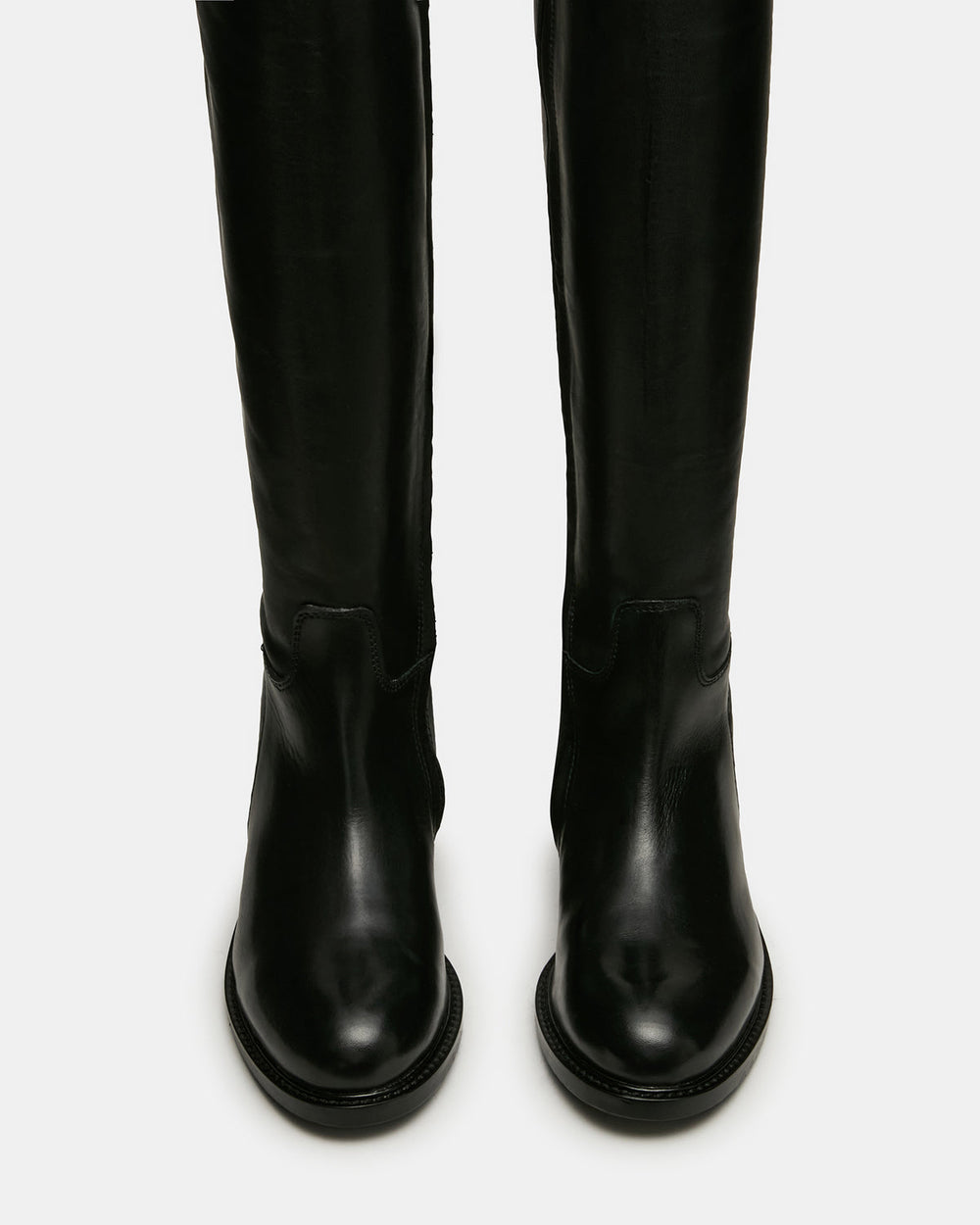 BELMONT Black Leather Knee-High Women's Riding Boot | Steve Madden near me