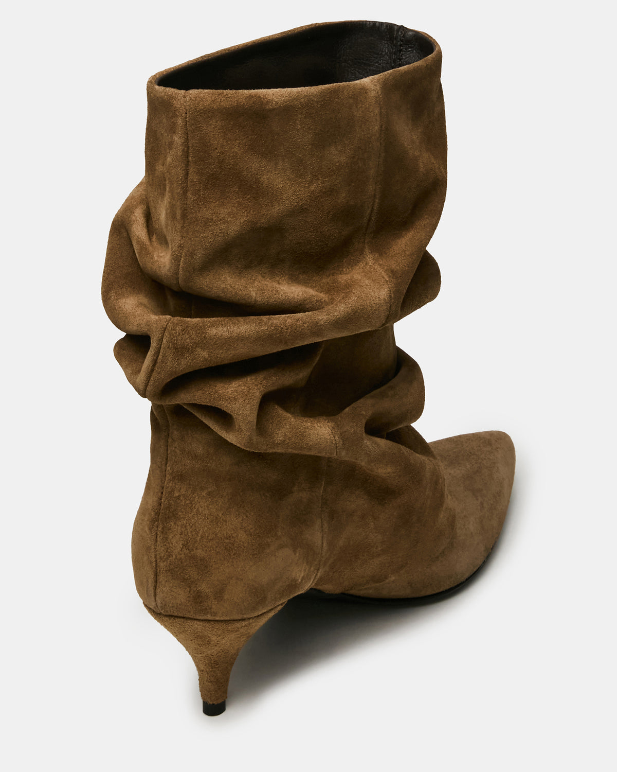 LEXEN Taupe Suede Pointed-Toe Fold-Over Scrunched Women's Ankle Boot | Steve Madden near me