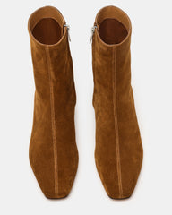 FLAIRE Sand Suede Square-Toe Wedge Bootie Women's Ankle Boot | Steve Madden near me