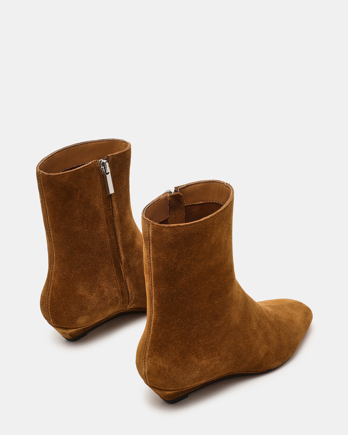 FLAIRE Sand Suede Square-Toe Wedge Bootie Women's Ankle Boot | Steve Madden near me