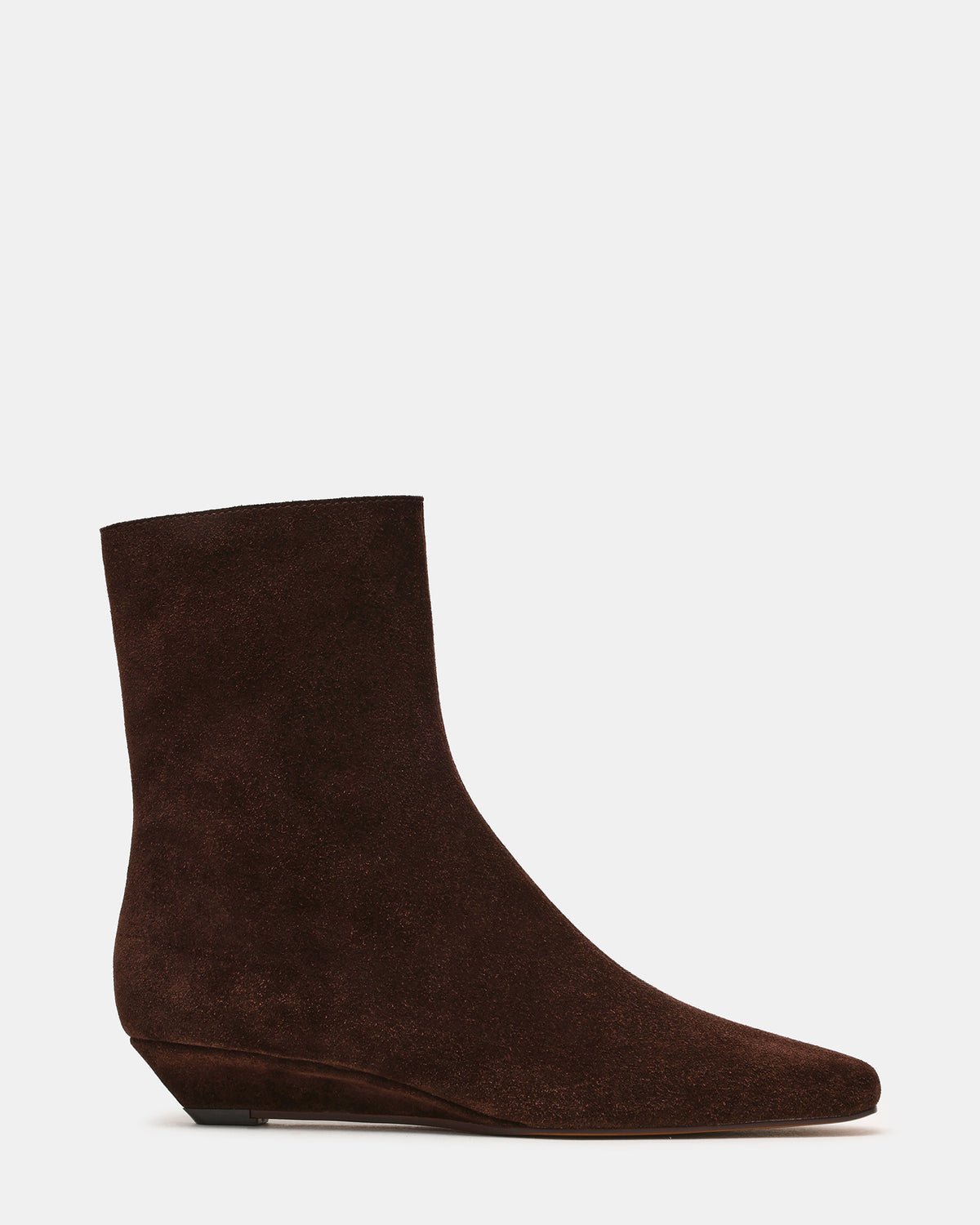 FLAIRE Brown Suede Square-Toe Wedge Bootie Women's Ankle Boot | Steve Madden discount