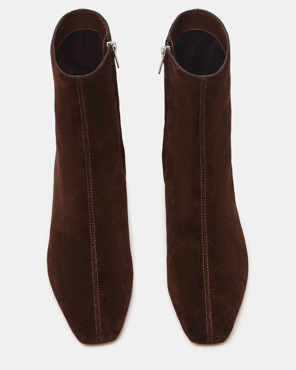 FLAIRE Brown Suede Square-Toe Wedge Bootie Women's Ankle Boot | Steve Madden discount
