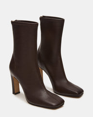 KHELAN Brown Square-Toe Heeled Women's Ankle Boot | Steve Madden for Sale